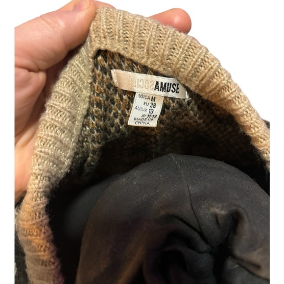 Amuse society leopard print sweater - Picture 5 of 5